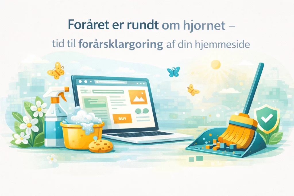 Foråret er rundt om hjørnet – tid til forårsklargøring af din hjemmeside