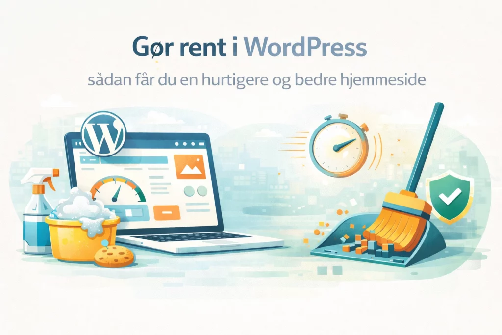 Gør rent i WordPress – sådan får du en hurtigere og bedre hjemmeside