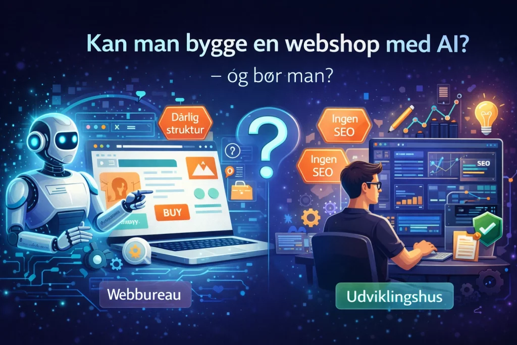 Kan man bygge en webshop med AI – og bør man?
