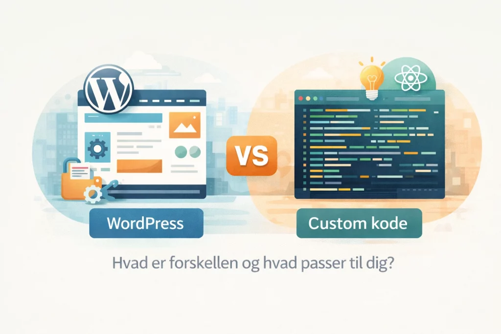 WordPress eller kode fra bunden?